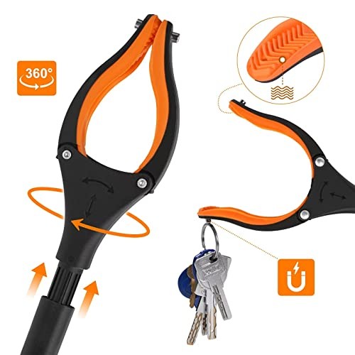 43" Extra Long Grabber Tool, Foldable Grabbers for Elderly Grab It 43 Inch