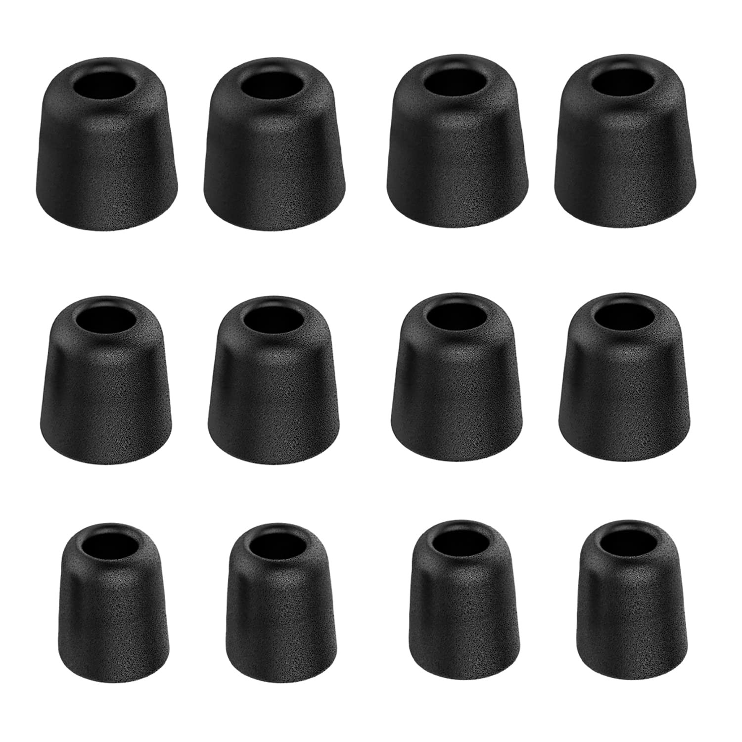 Replacement Earbud Tips - 12pcs Memory Foam Noise Blocking for In-Ear Headphones