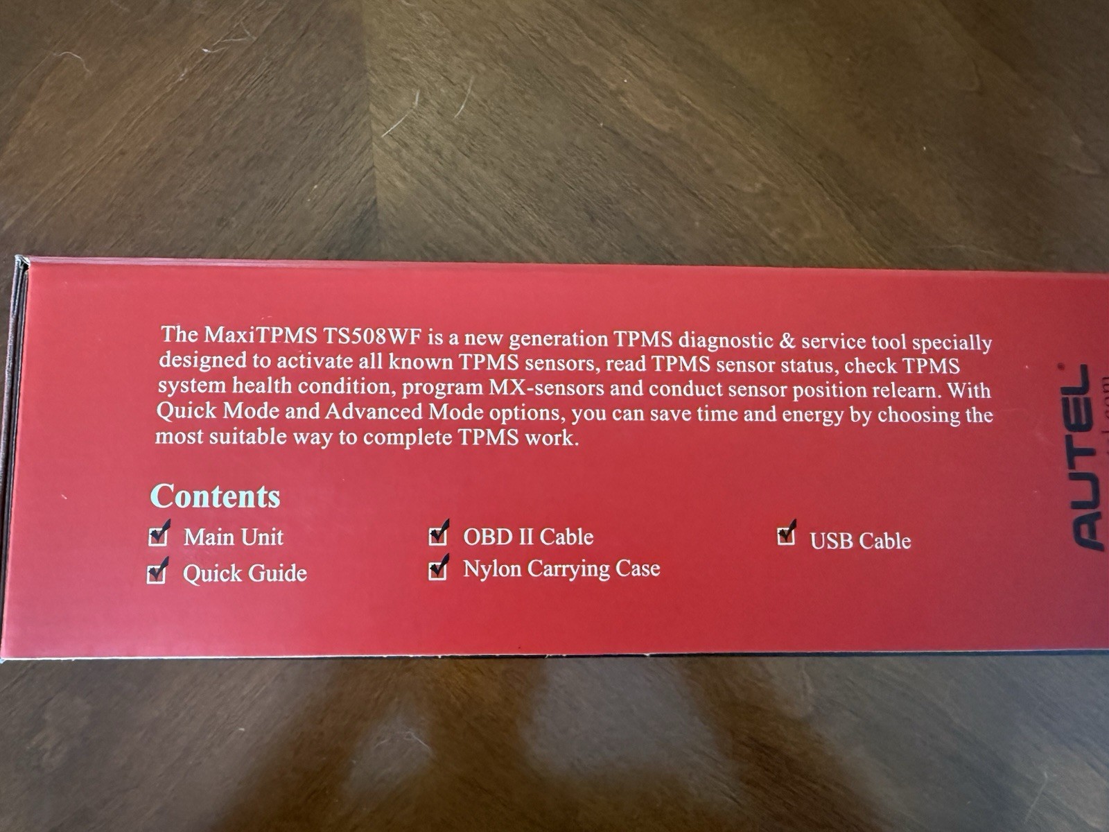 NEW Autel MaxiTPMS TS508WF TPMS Relearn Reset Tool SEALED Free Lifetime Updates!