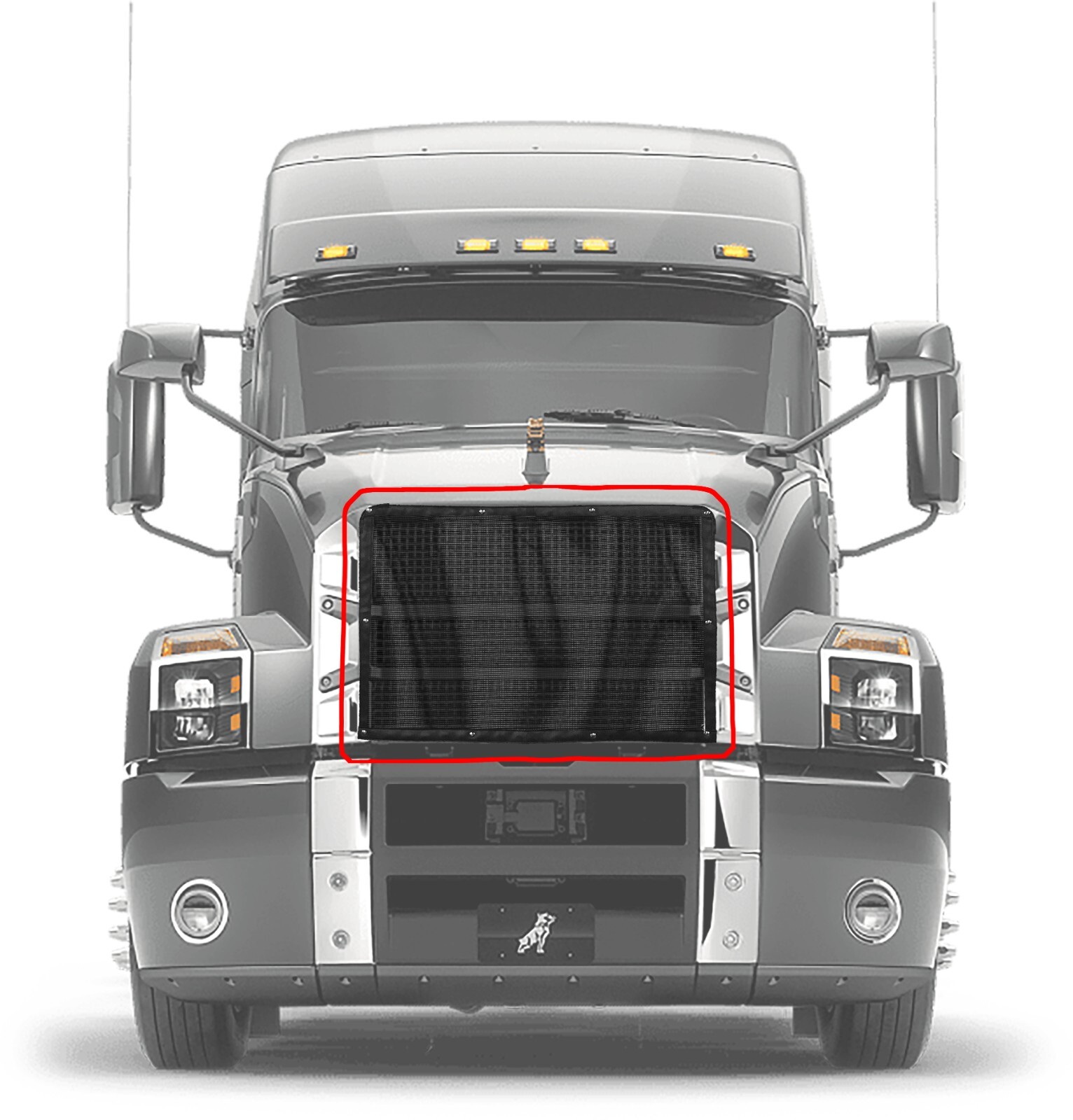 Premium Black Mesh Bug Screen fits Mack Anthem all years
