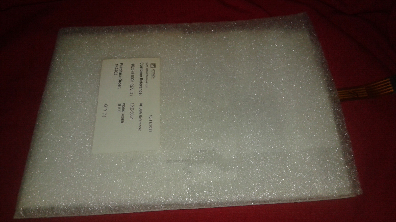 OPticalfilters touchscreen 162578-0001 REV.D1