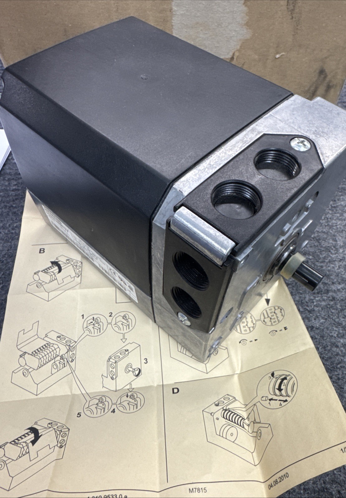Siemens SQM53.480R1Z3 Reversing Actuator 100-110V 90°/25s 200 in-lb Torque