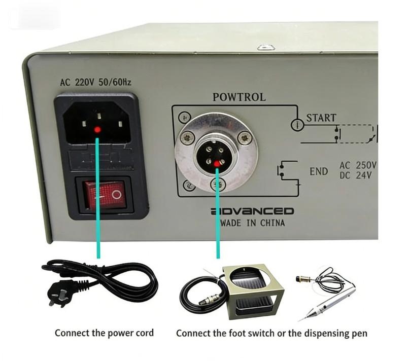 TP-50 Peristaltic Glue Dispenser 220V Liquid Glue Machine