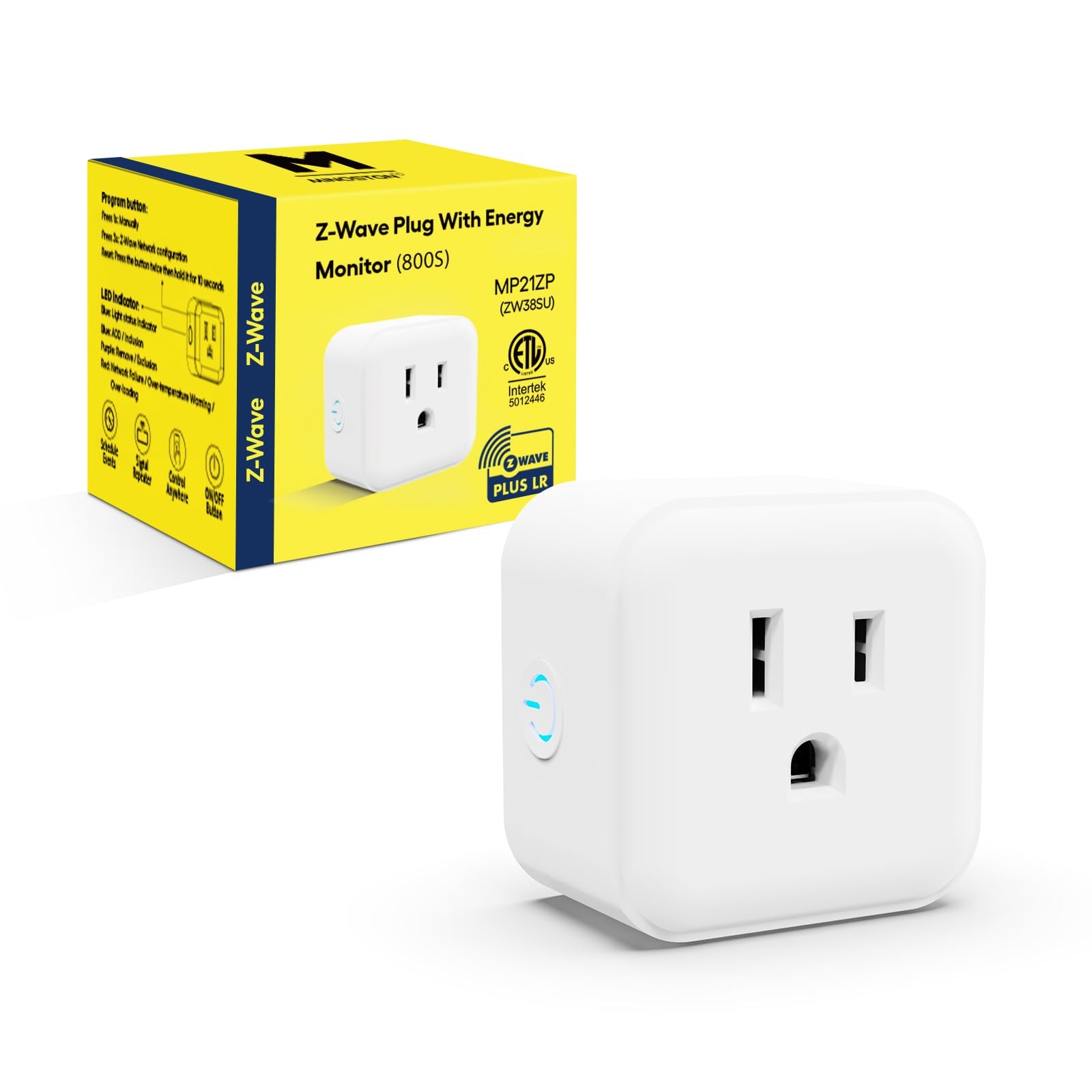 Minoston Zwave Plug Energy Monitor, 800 Series Zwave Outlet, Builtin Repeater...
