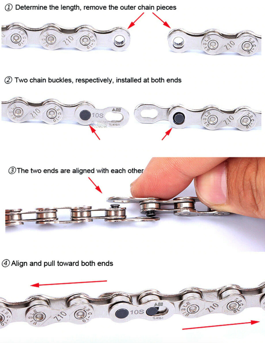 Bike Chain Master Links - for 12 Speed Chains - Quick Connect