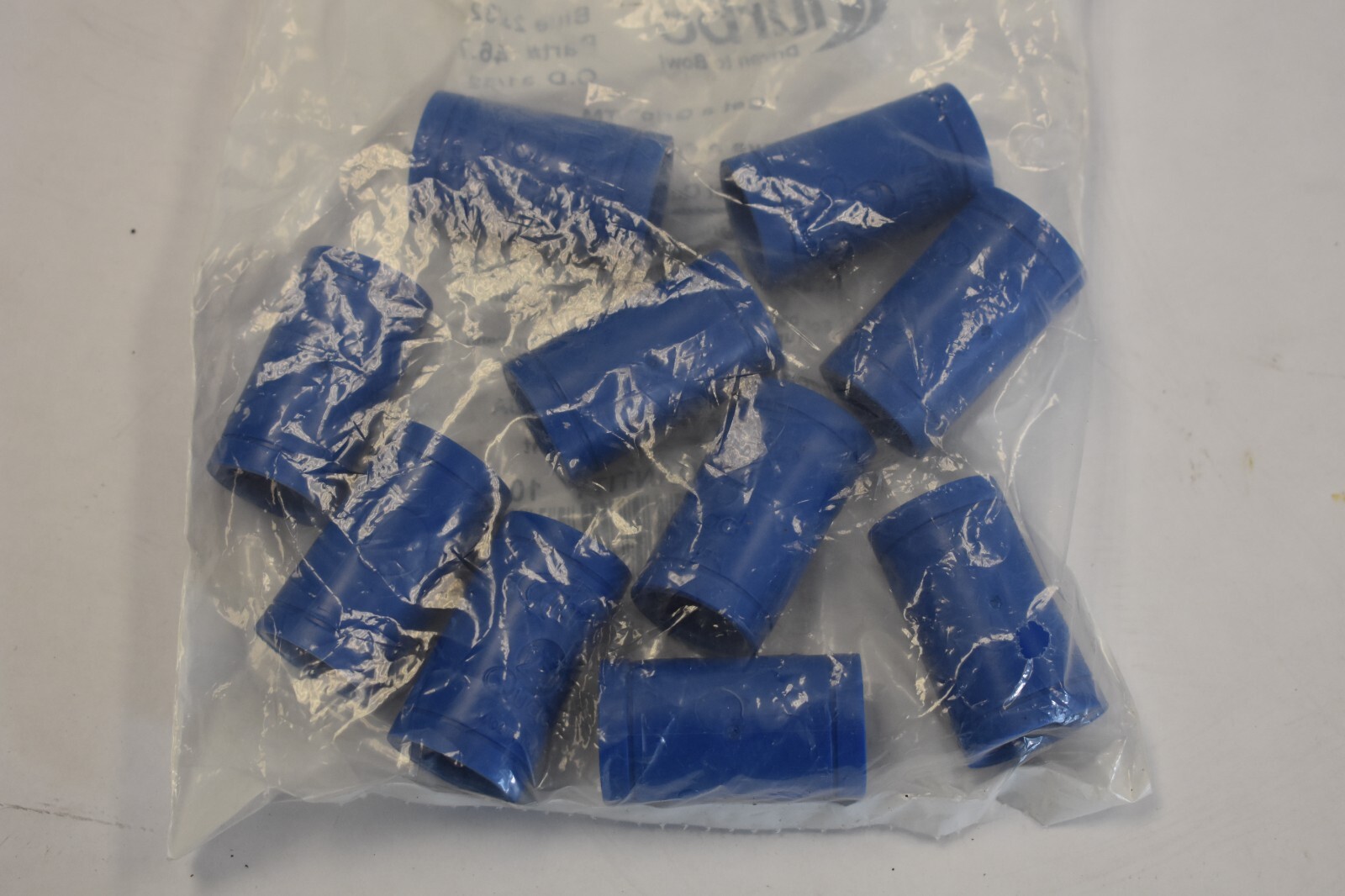 Turbo Soft Quad Bowling Finger Inserts 2-in-1 23/32" Blue 46.7.23 10 Pack