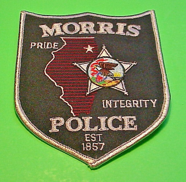 MORRIS ILLINOIS EST.1857 "PRIDE / INTEGRITY"  5"  POLICE PATCH  FREE SHIPPING!!!