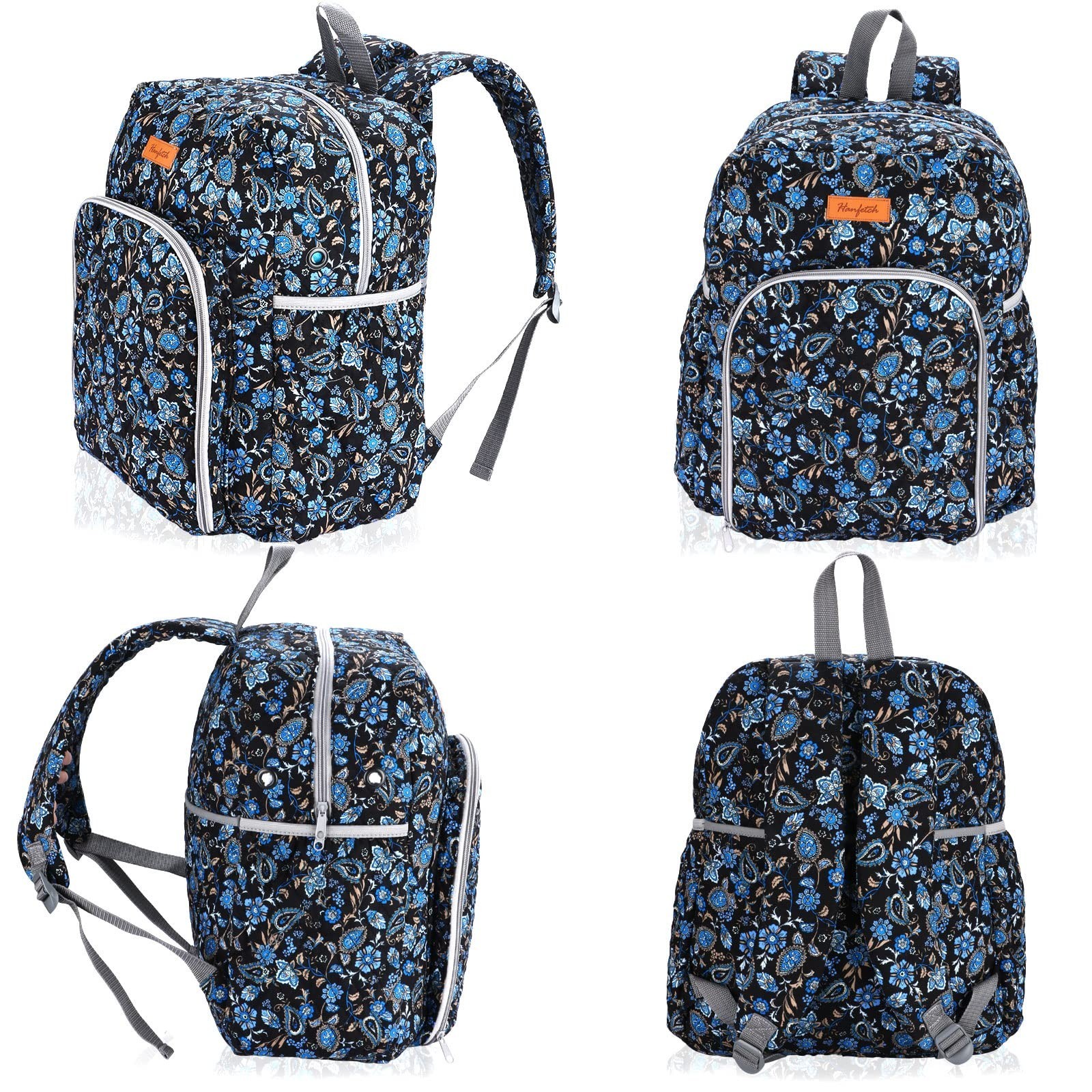 Yarn Storage Organizer Knitting Bag Backpack - Large Size with Grommets, Port...