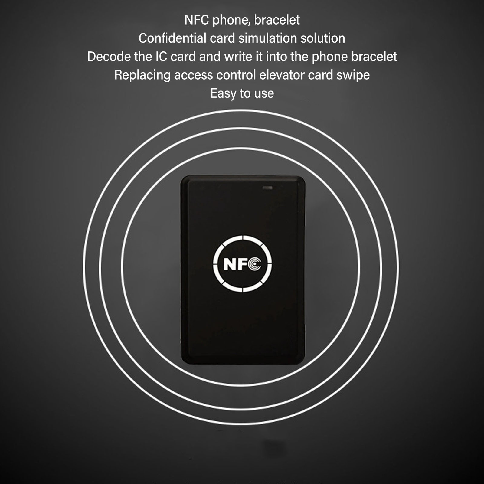 NFC Reader Writer Quick Response Accurate Stable Reading USB NFC Reader 5V .