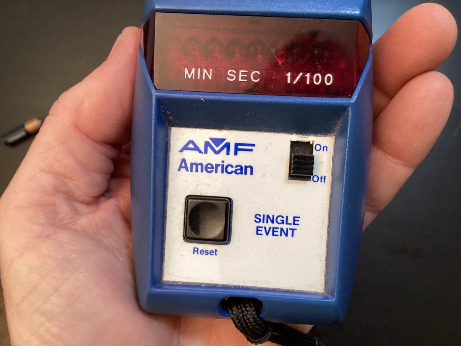 Vintage AMF American Single Event Timer Stopwatch Works