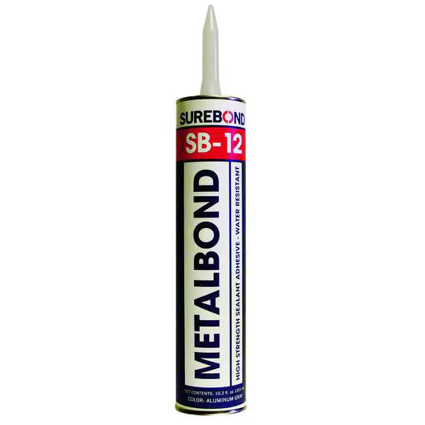 Surebond Hybrid Sealant, 10 oz, Cartridge, Gray, Hybrid Base, SB-12 SB-12