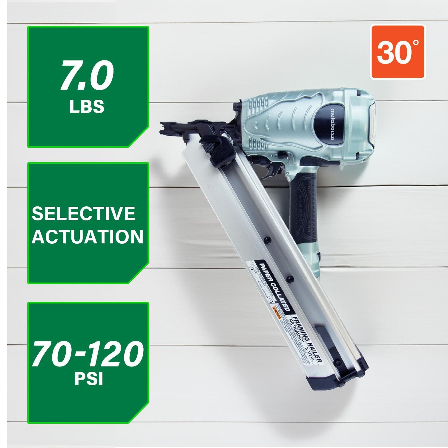 Metabo HPT Framing Nailer, Pro-Preferred Tool For Flooring, No Size
