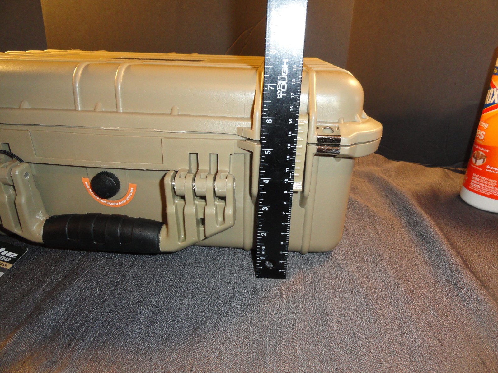 APACHE 4800 WEATHERPROOF PROTECTIVE HARD CASE CAMERA WEAPON TAN DESERT 19x13x7