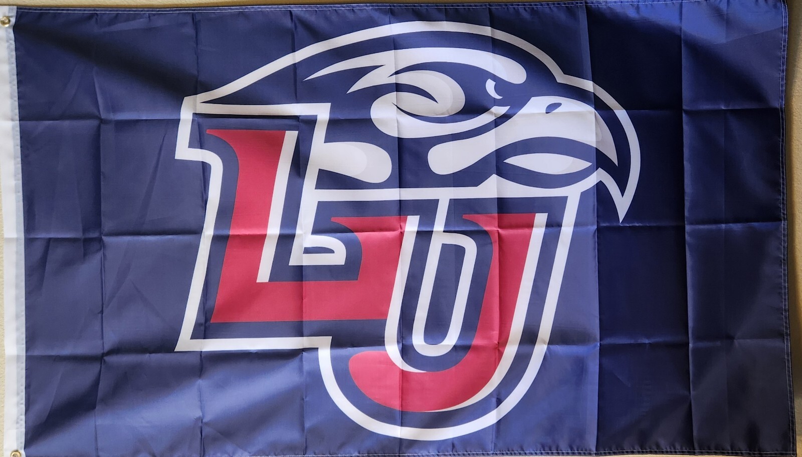 Liberty Flames NCAA Football Flag Double Side Print 3x5 Ft W/ Grommets