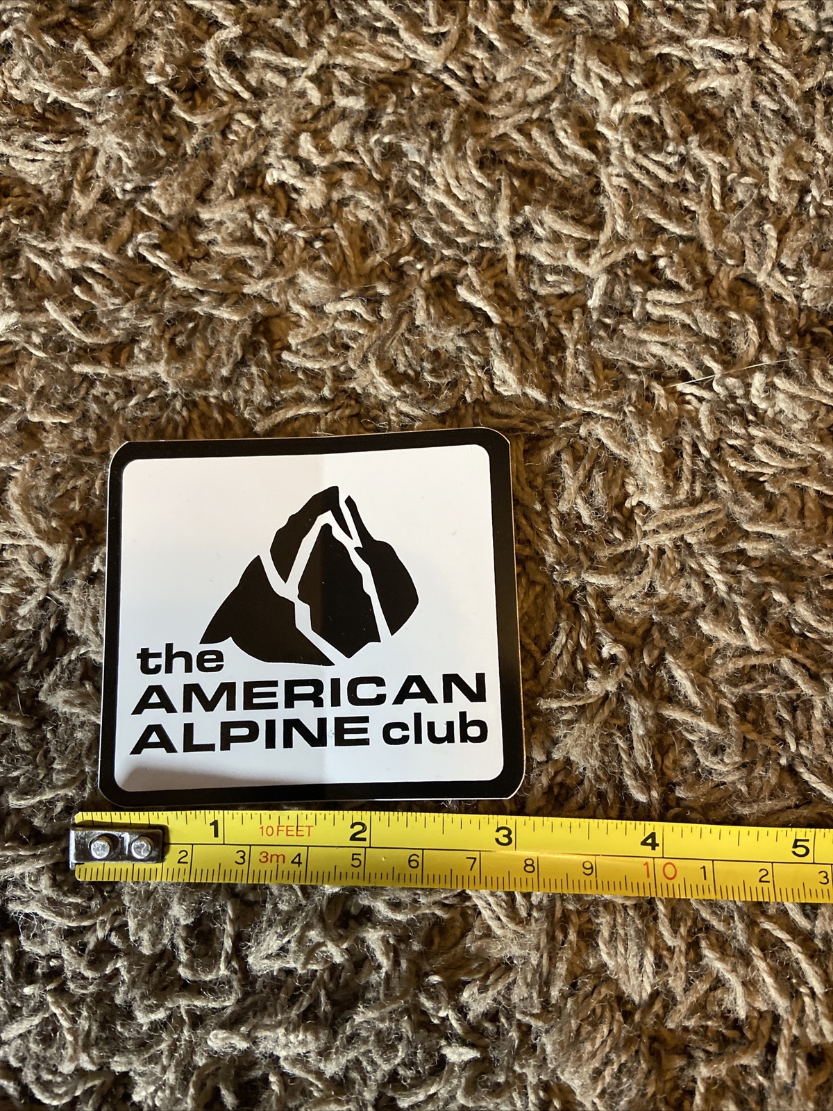 The AMERICAN ALPINE CLUB Rock Climbing STICKER Decal White Mountains Outdoor