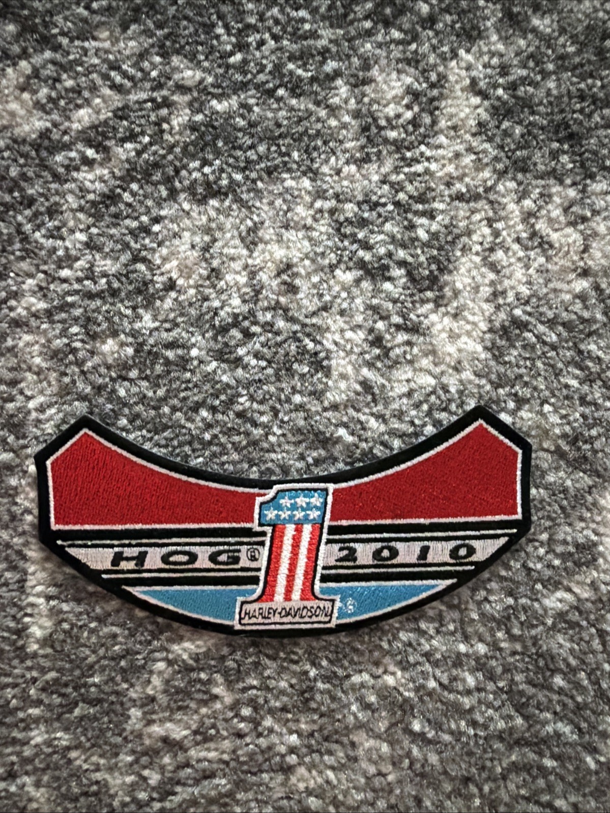 HARLEY DAVIDSON OWNERS GROUP 2010 HOG VEST JACKET PATCH FLAG 1