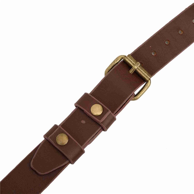 Leather Dual Shoulder Camera Strap Adjustable Camera Harness Rivet Design