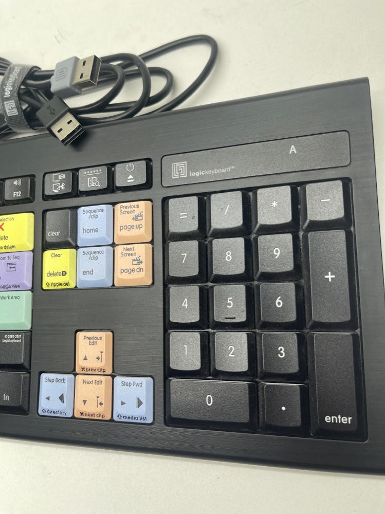 LogicKeyboard ASTRA Mac Wired Backlit for Adobe Premiere Pro backlit Fast Ship