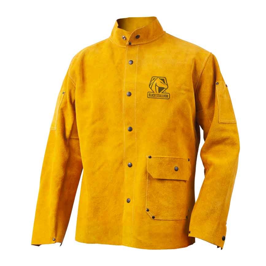 Black Stallion JL1550-TNMED CORE Split Cowhide Welding Jacket, Medium