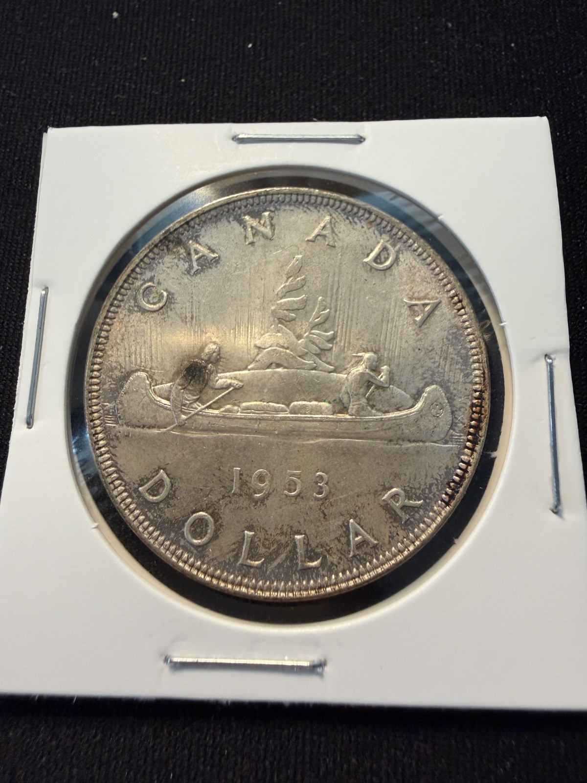 1953 Gem toned Canadian Silver Dollar Coin