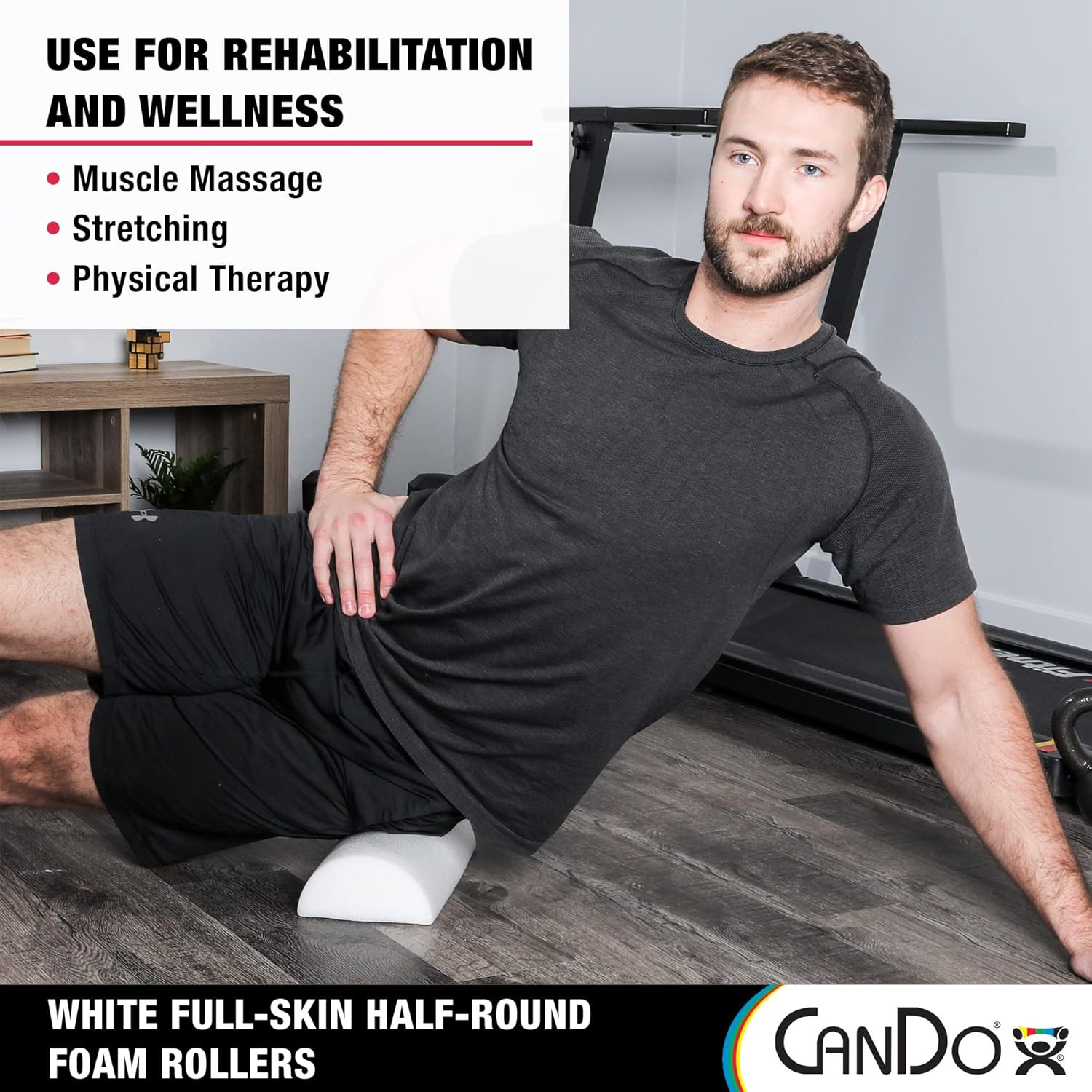 -30-2341 Full-Skin PE Foam Roller for Muscle Restoration, Massage Therapy, Sport