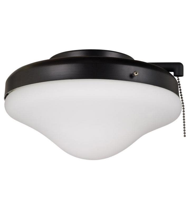 Craftmade ELK113-1-W All Weather 10"W Single Ceiling Fan Light - Bronze