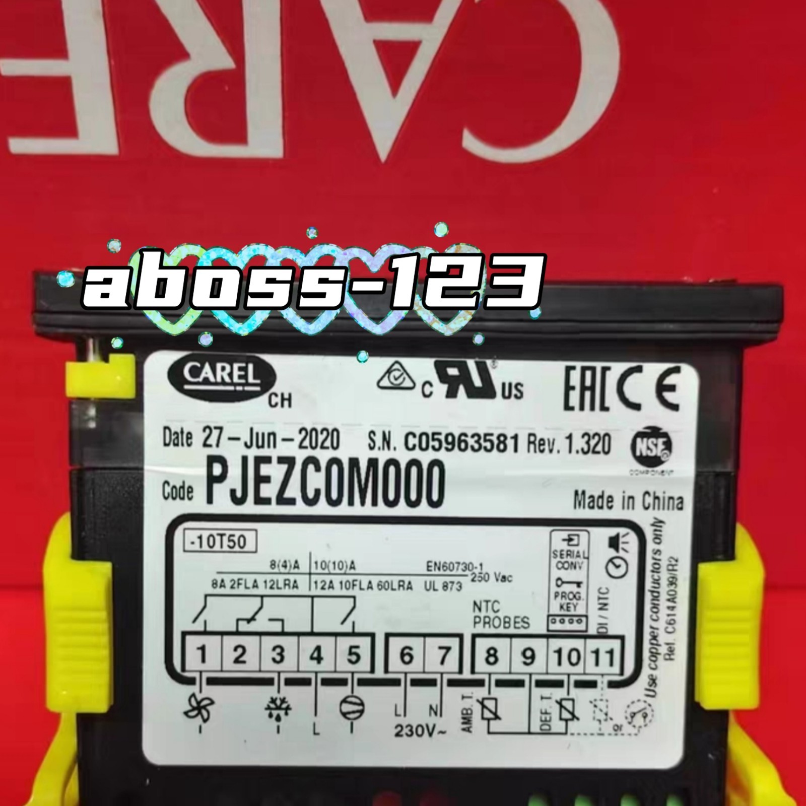 CAREL PJEZC0M000 Temperature controller#1pcs New In Box