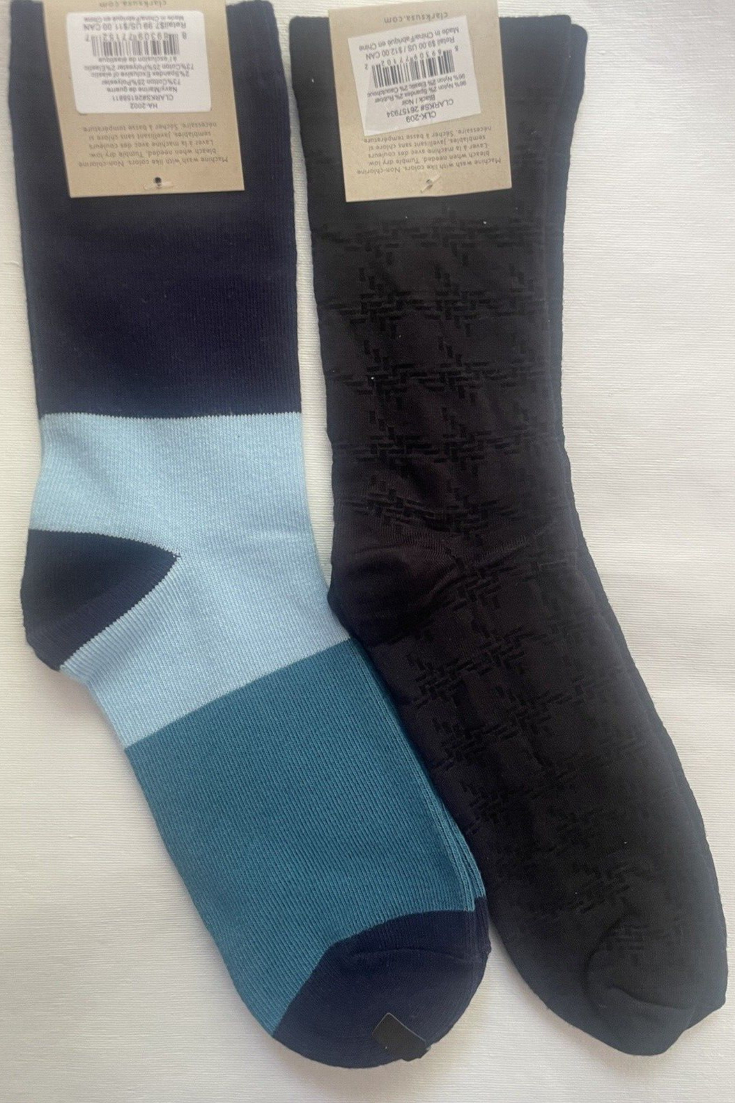 Clarks Socks 2 Pairs Women Ladies One Size 4-10 Shoe size Wonderful quality NEW