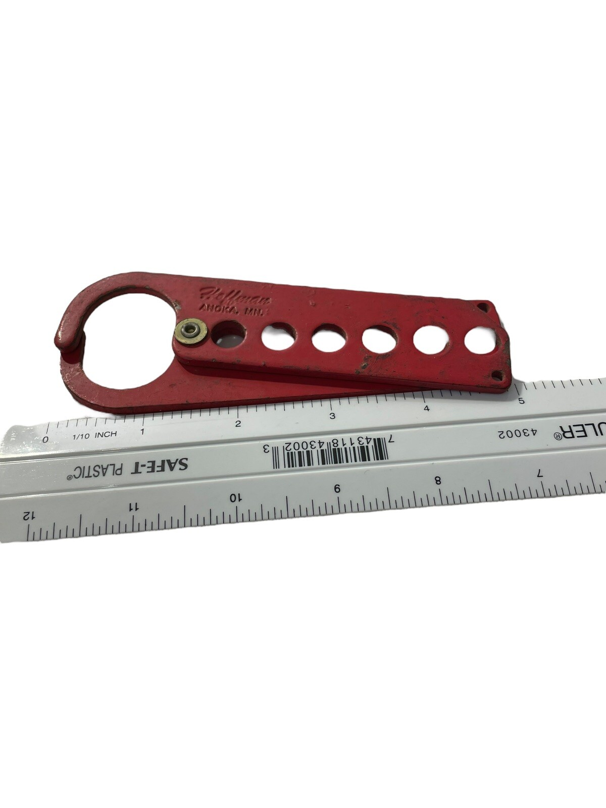 Hoffman Safety Lockout Less Chain Red Tool