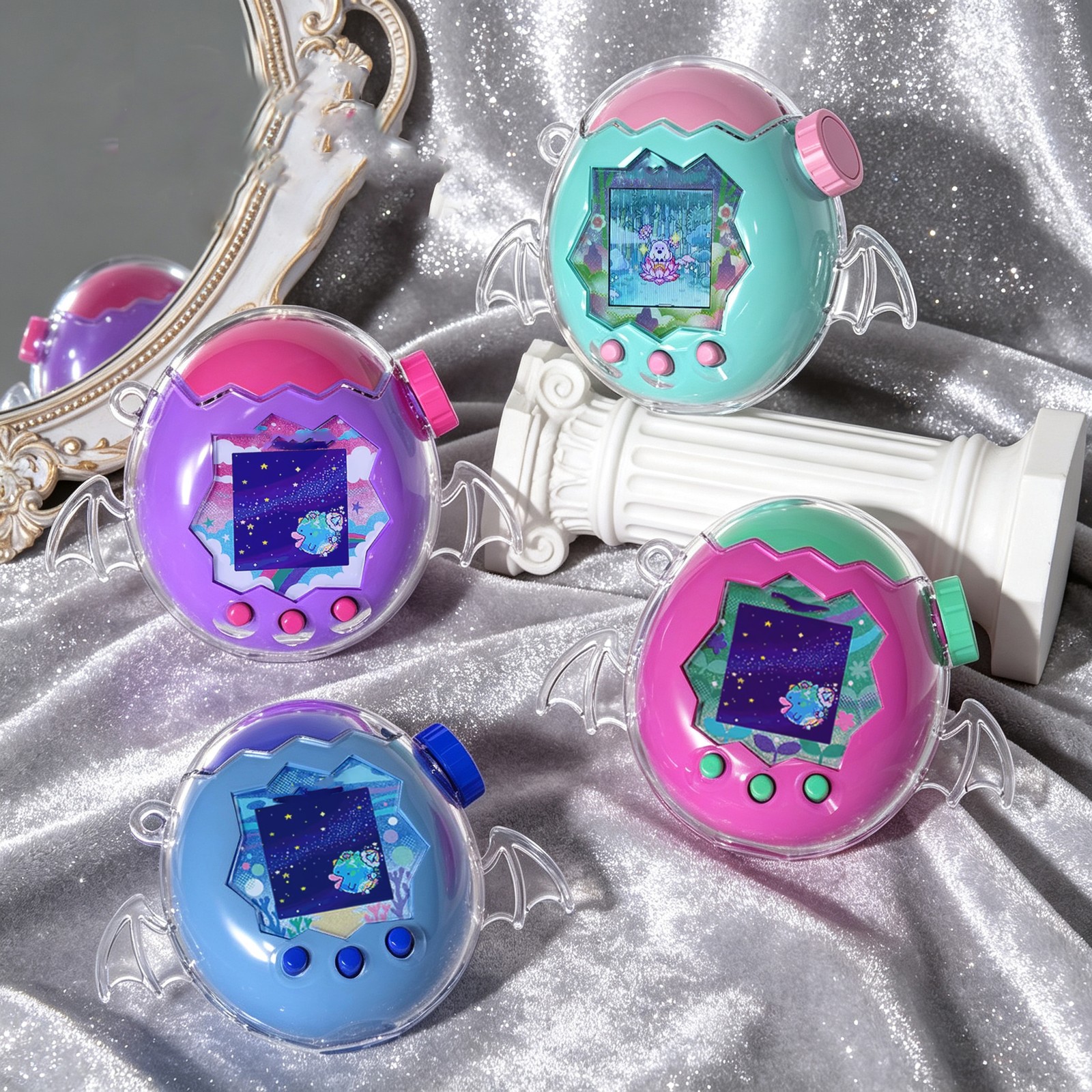 Hard Crystal Case for Tamagotchi Paradise Full Body Protection Clear PC Cover