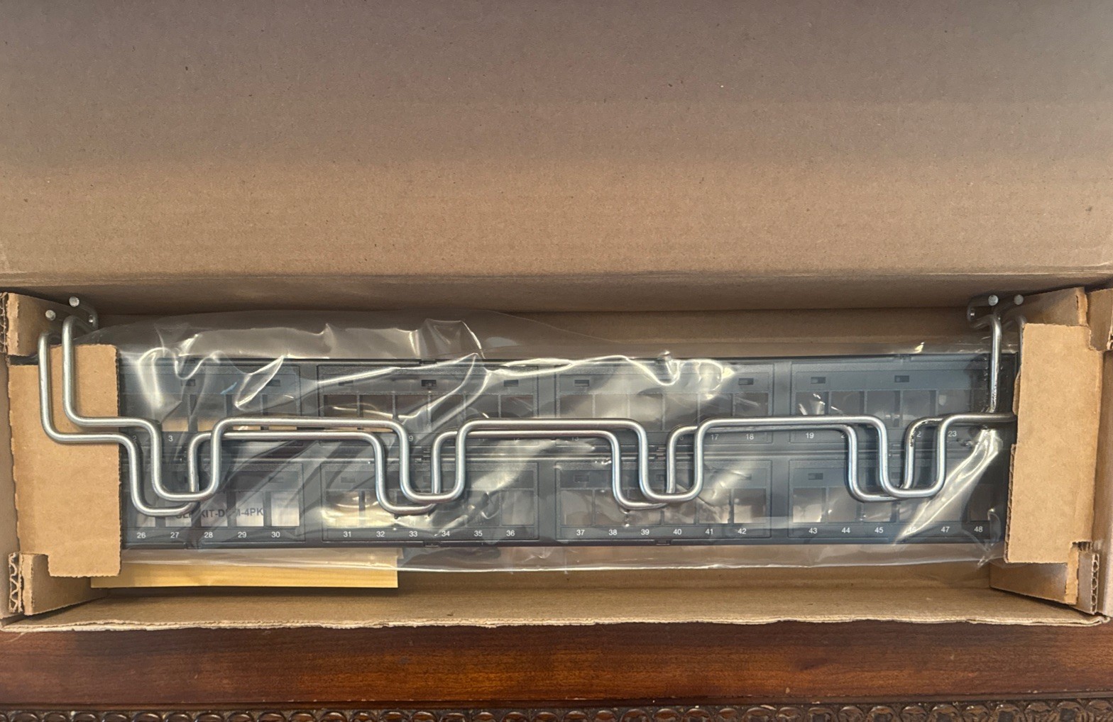 Commscope 7602337041 Discrete Distribution Module Panel SL 2U 48 Port Black- New