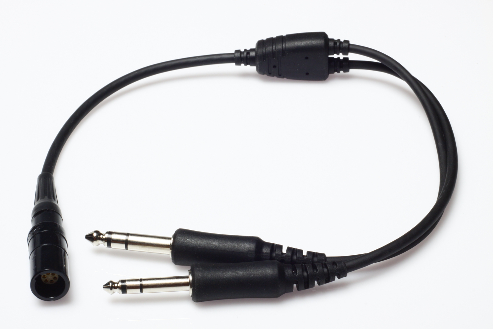 Wirenest David Clark One-XP & Pro-XP 6 pin Lemo to GA Twin Plug Headset Adapter