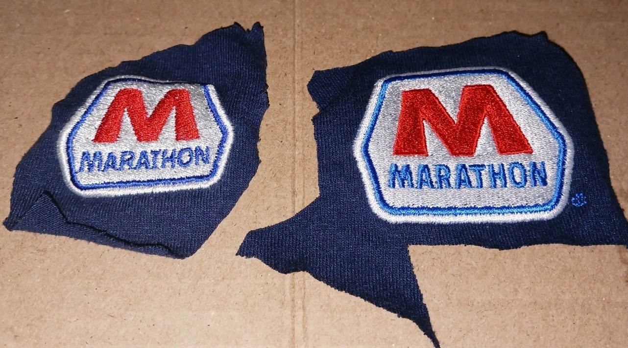 Lot Of 2 Marathon oil/gas patches. Free USA Shipping