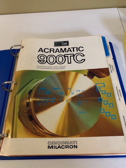 Cincinnati Milacron Control Reference Manual for Acramatic 900 MC/TC Hardware