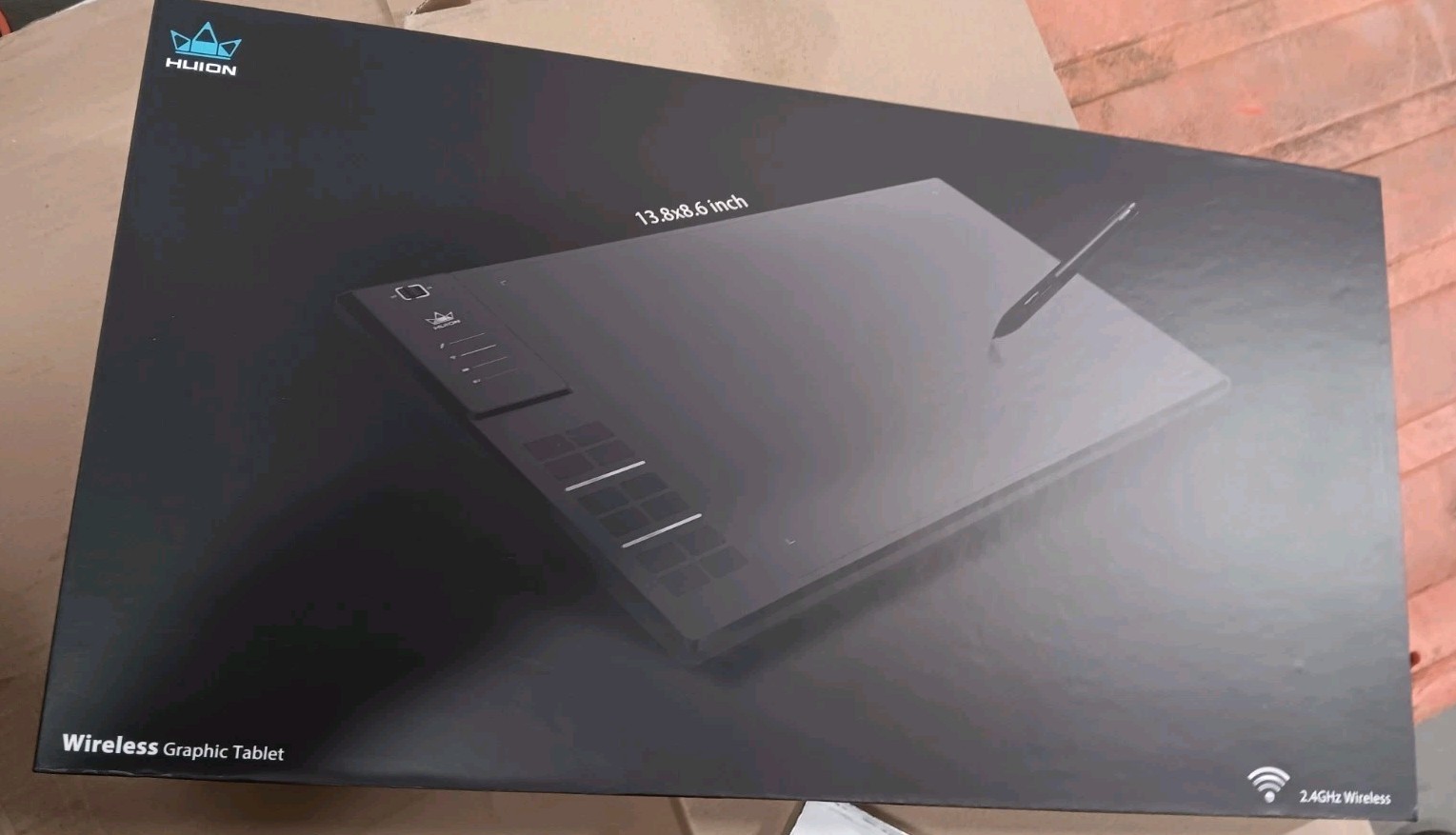 Huion 2.4GHz Wireless Graphics Tablet 13.8x8.6 inch with Pen