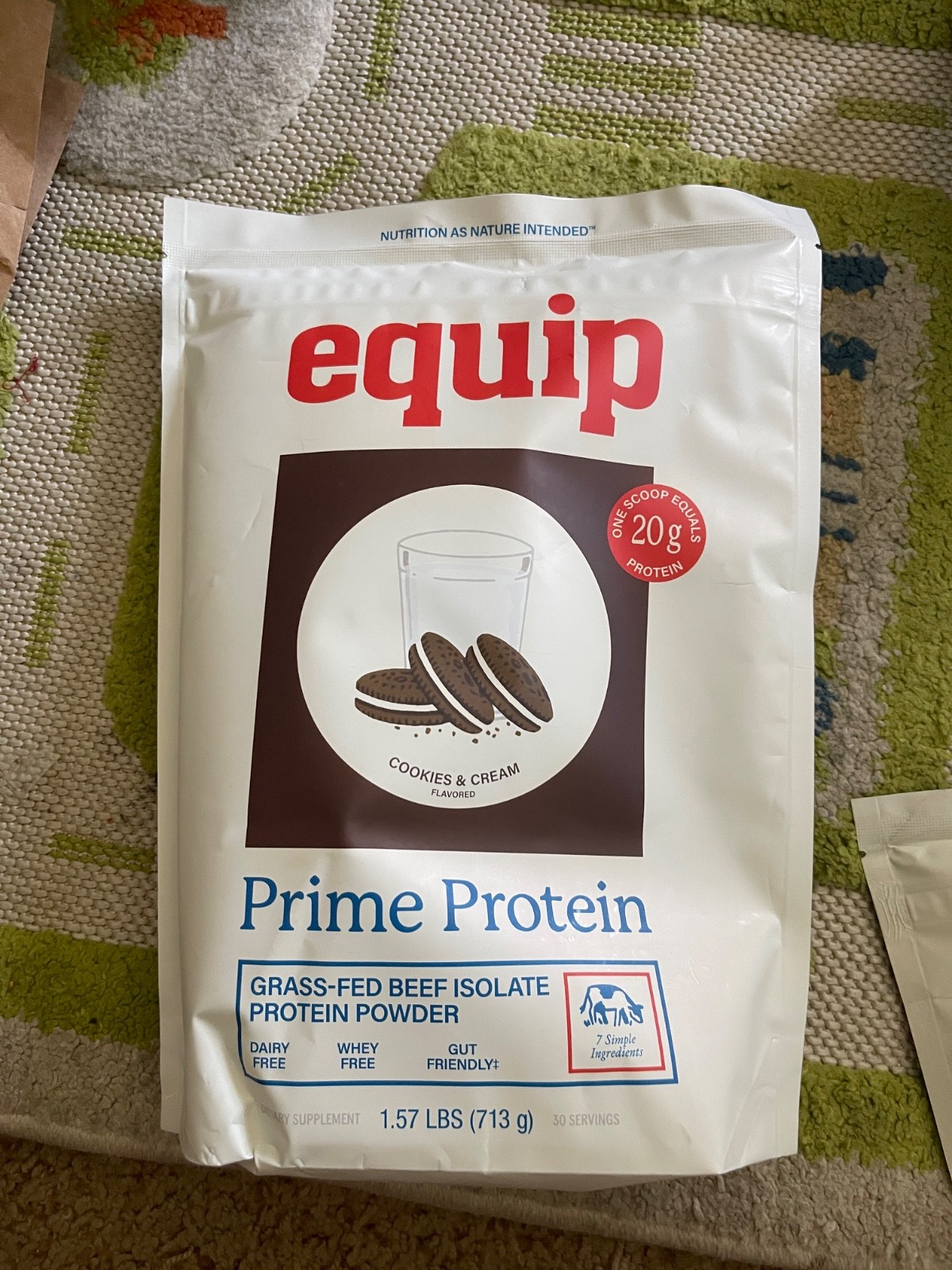 (FREE SHIPPING) Equip Prime Protein Grass-Fed Beef Isolate Powder