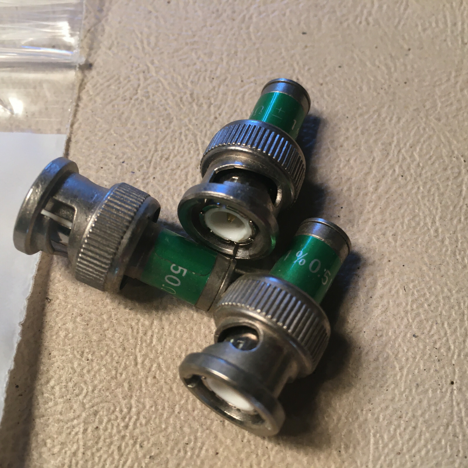 Three HP 50 ohm, .5 watt loads
