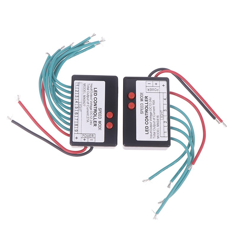 12-24V 4/9CH Single Color Led Strip Light Controller Burst Flash Luminous Switch