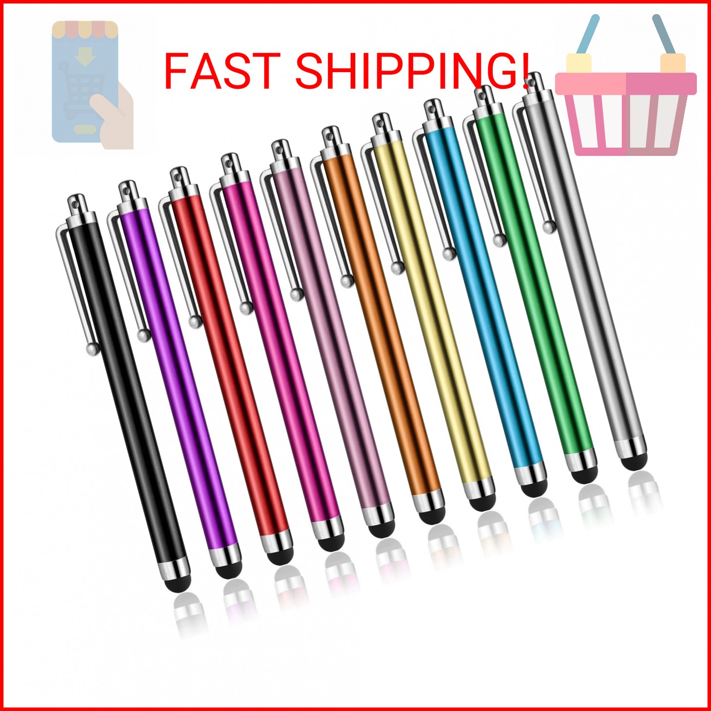 Stylus Pens for Touch Screens, Abiarst High Precision Universal Stylus for iPad