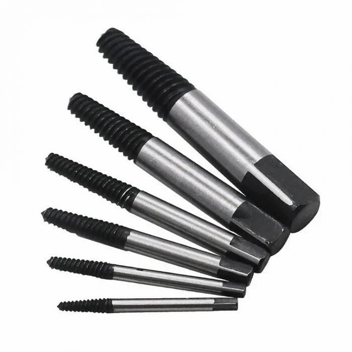 6Pcs Screw Extractor Set Hex Head Multi-Spline Easy Out Bolt Extractor Sets