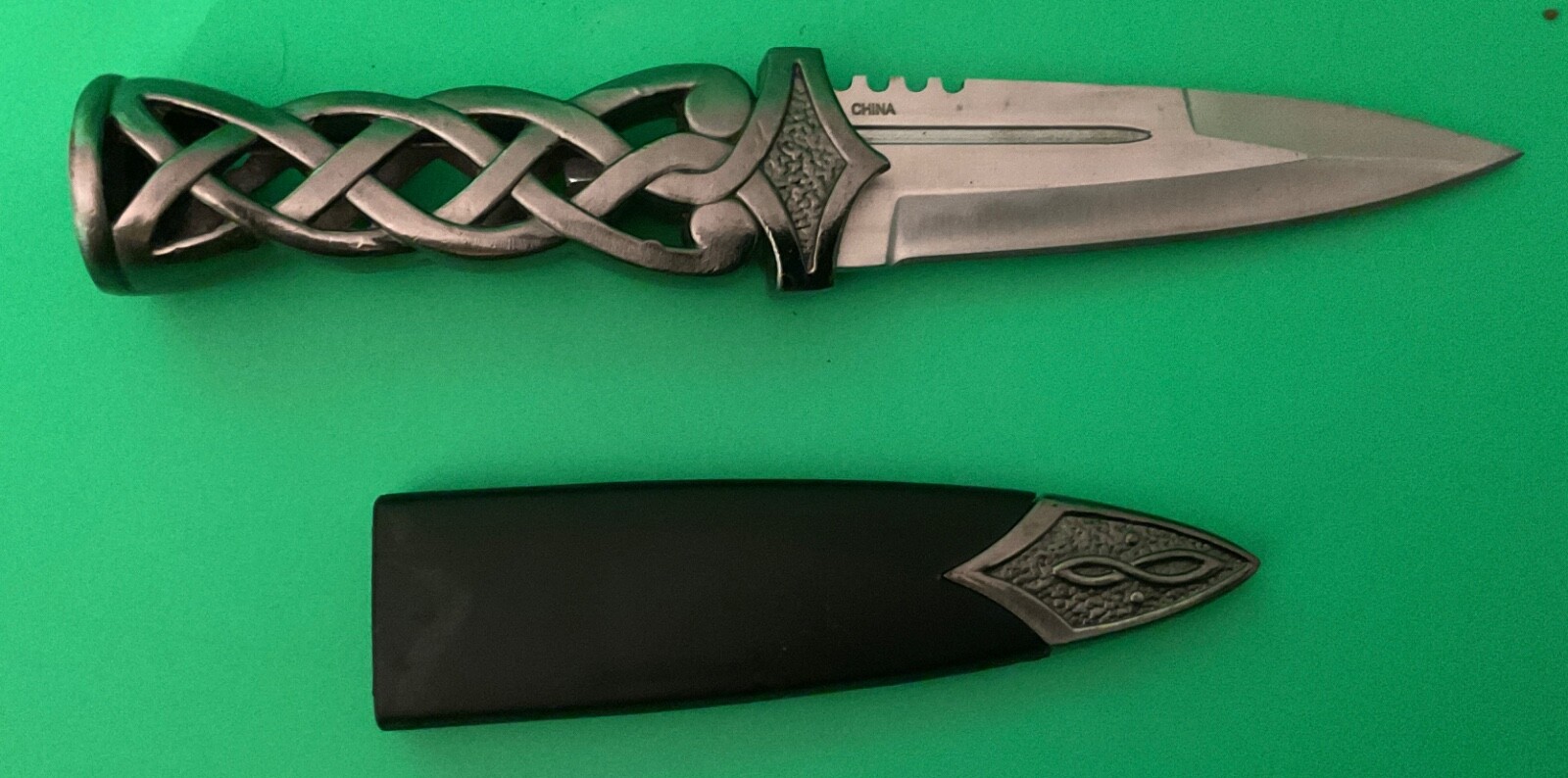 Gothic Celtic Knot Dirk Dagger. Ceremonial. Wiccan K4
