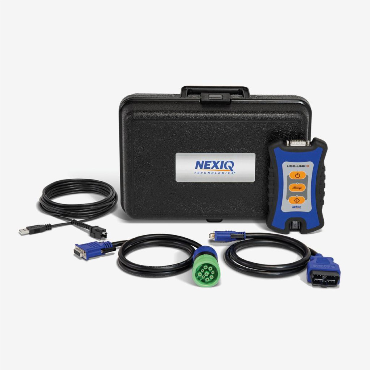 NEXIQ 121054 USB Link 3 Wired Vehicle Communication Interface with Adapters