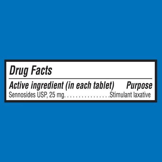 Equate Maximum Strength Sennosides USP Laxative Tablets 25 mg 90 Count, 1 Pack