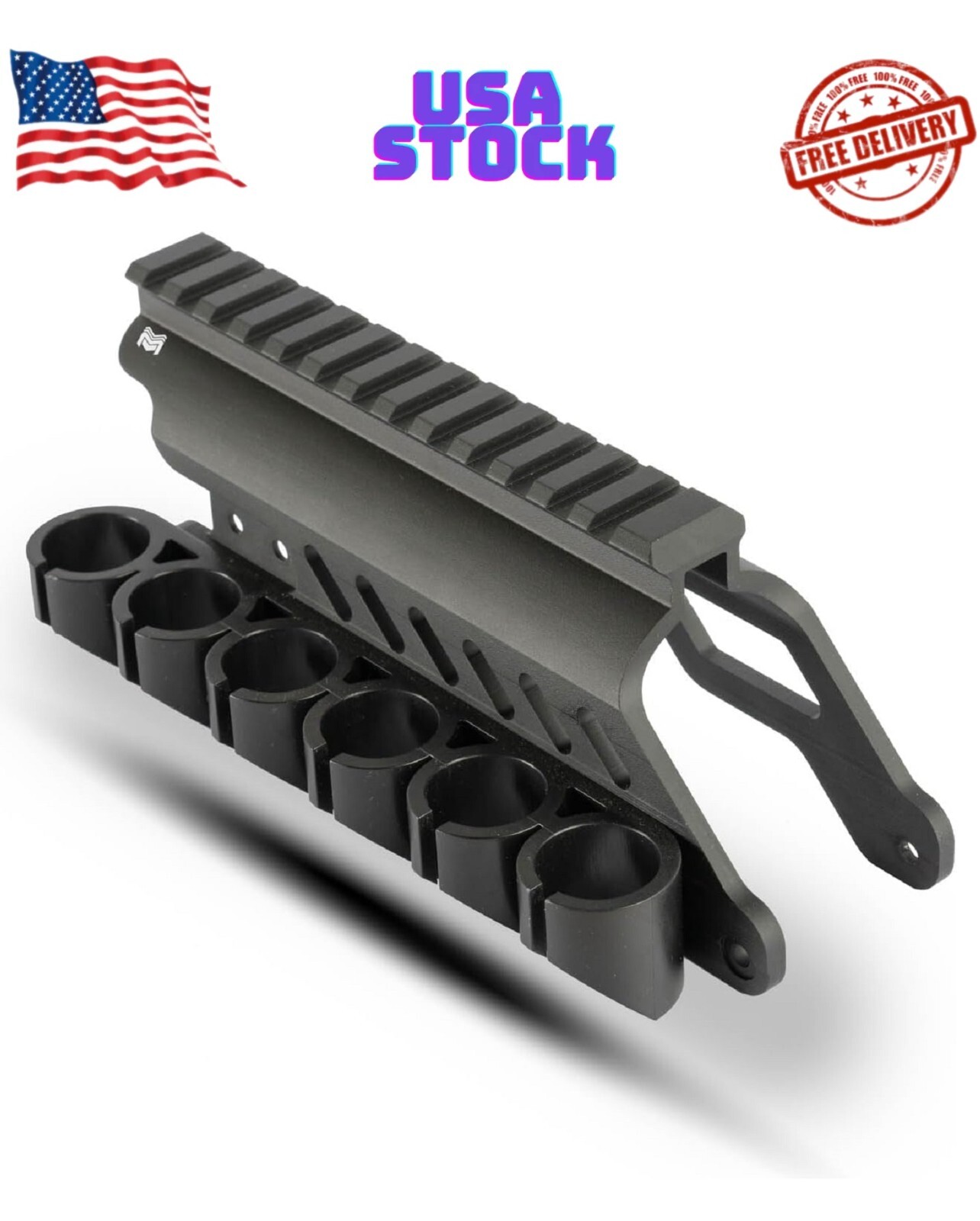 Side Saddle Shotgun Shell Holder V2 | Compatible with Most Maverick 88/Mossberg