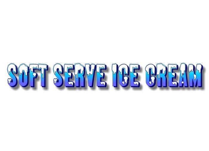 SOFT SERVE ICE CREAM -2 FOOT- Decal Saniserve Parlor Machine Truck Sign Sticker