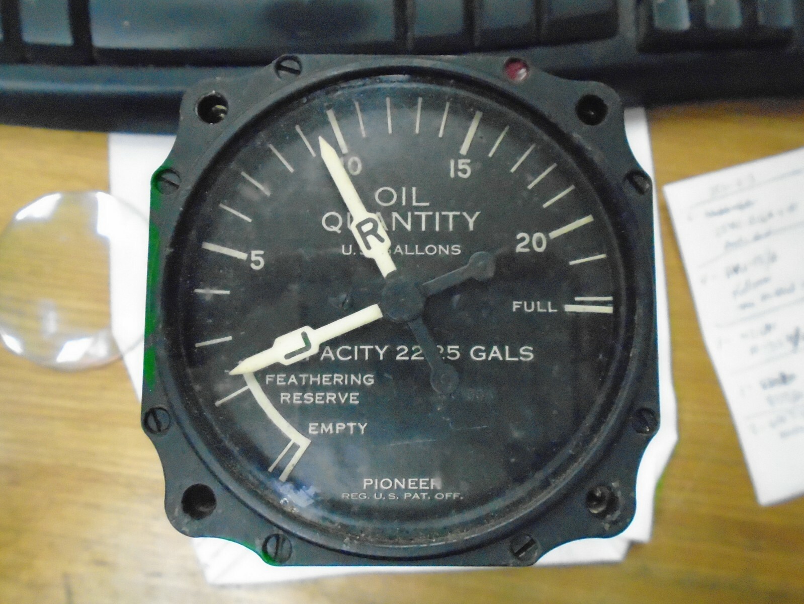 BENDIX AUTOSYN DUAL OIL QUANTITY INDICATOR P/N 6007-58A-15-B