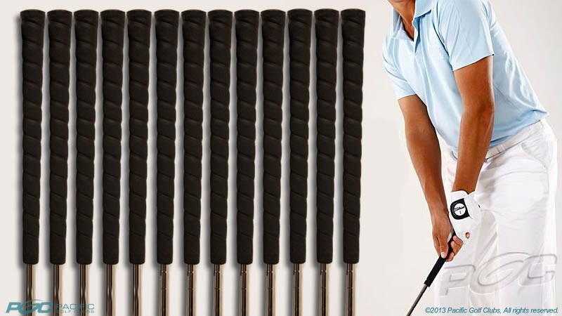 NEW 16 TACKI MAC GOLF GRIPS USA MADE BLACK KNURLED WRAP CLUB PRIDE GRIP SET
