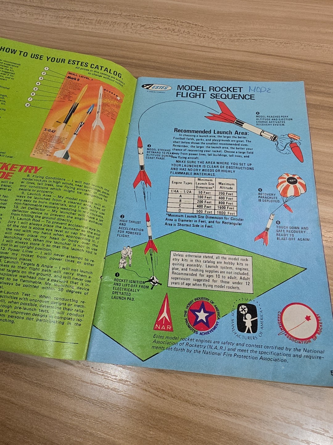 Estes Flying Model Rocket Catalog No. 801p Rocketry