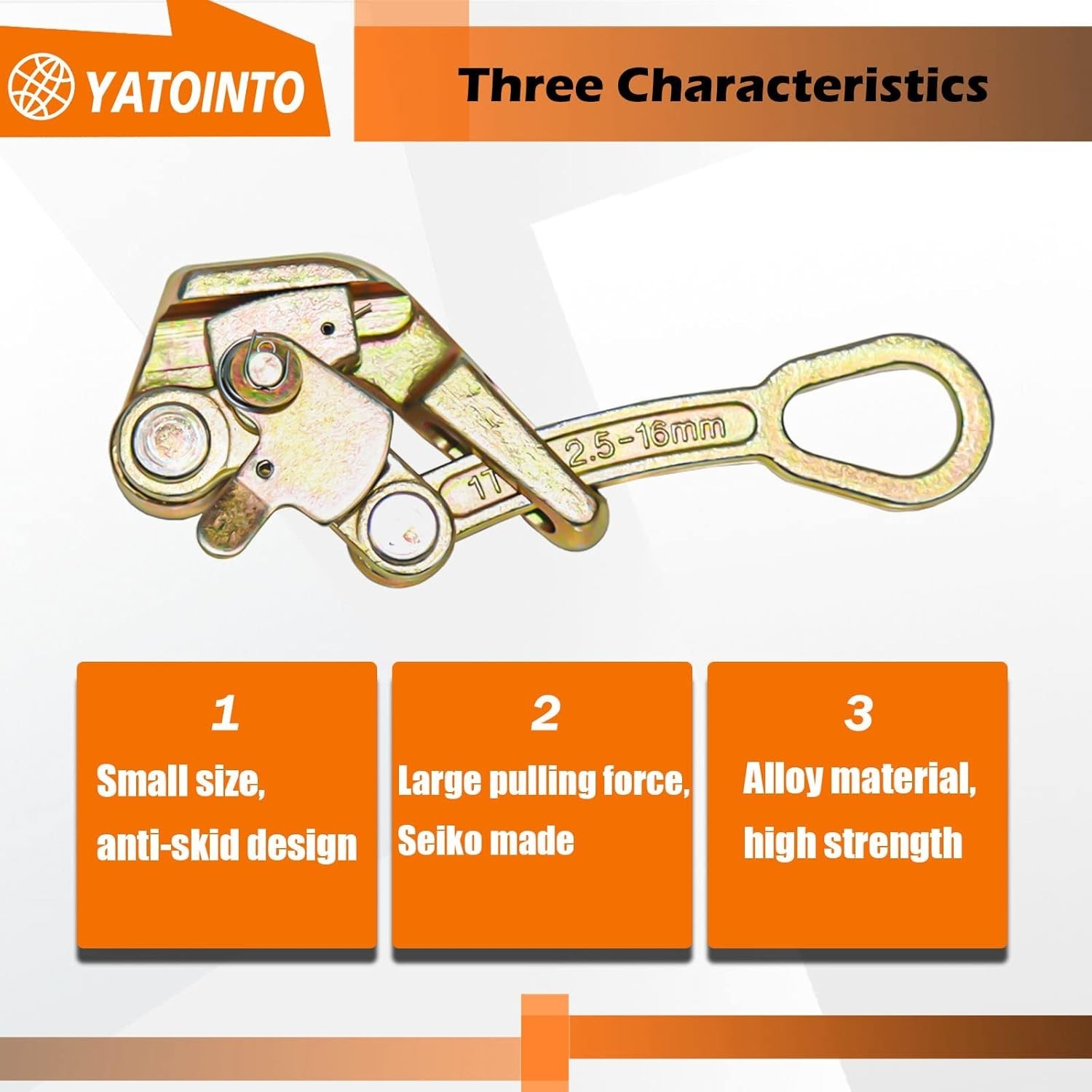 Multifunctional 2Pcs Cable Grips - 1 Ton Pulling Tool for Wire Rope Applications