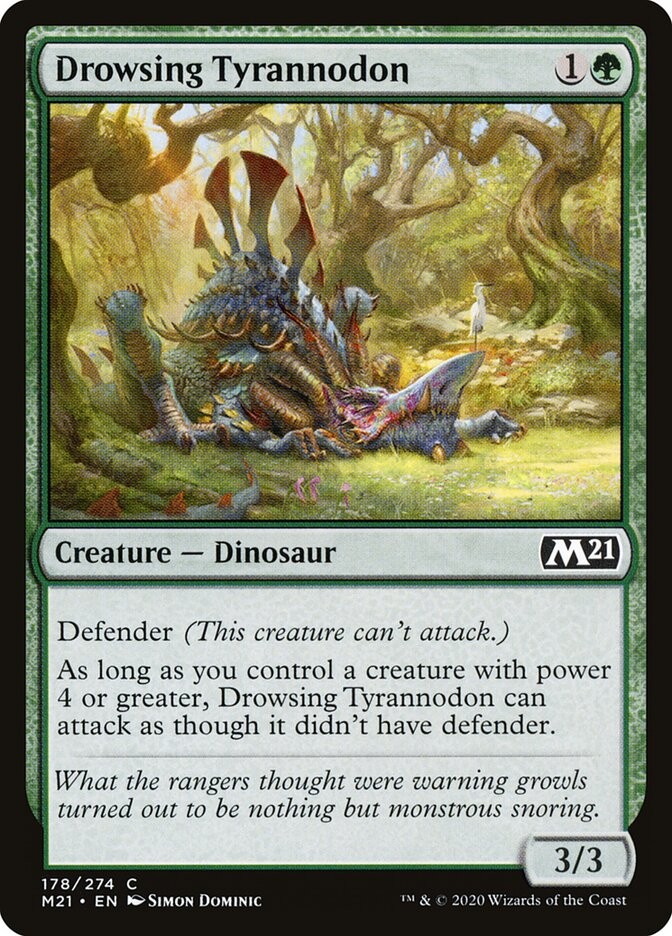 Drowsing Tyrannodon (178) Core Set 2021 M21 MTG Magic
